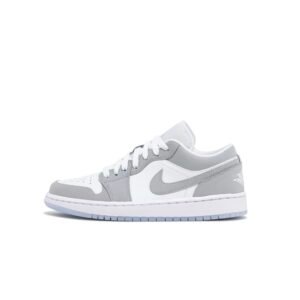 Pair of Nike Jordan 1 Lows Wolf Grey available at SneakElite with free delivery across Pakistan