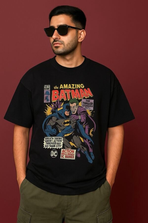 Batman Comic Drop Shoulder Tee