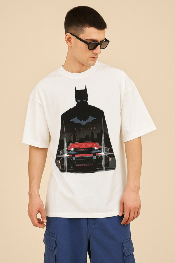 Bat Mobile Drop Shoulder Tee