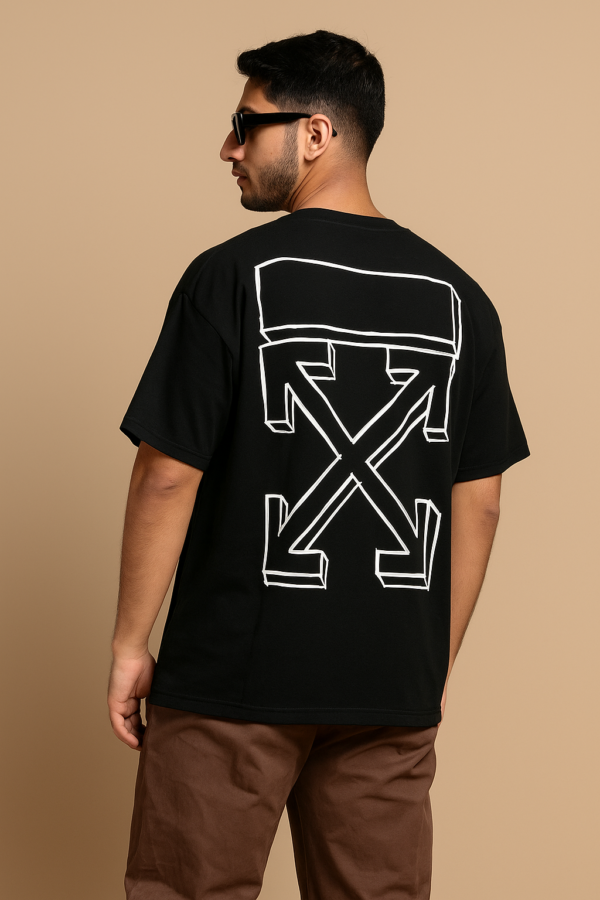 Off-White Drop Shoulder Tee White/Black