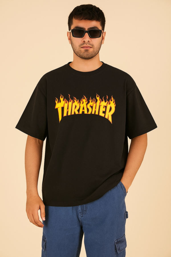 Thrasher Drop Shoulder Tee