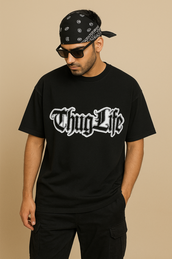 Thug Life Drop Shoulder Tee